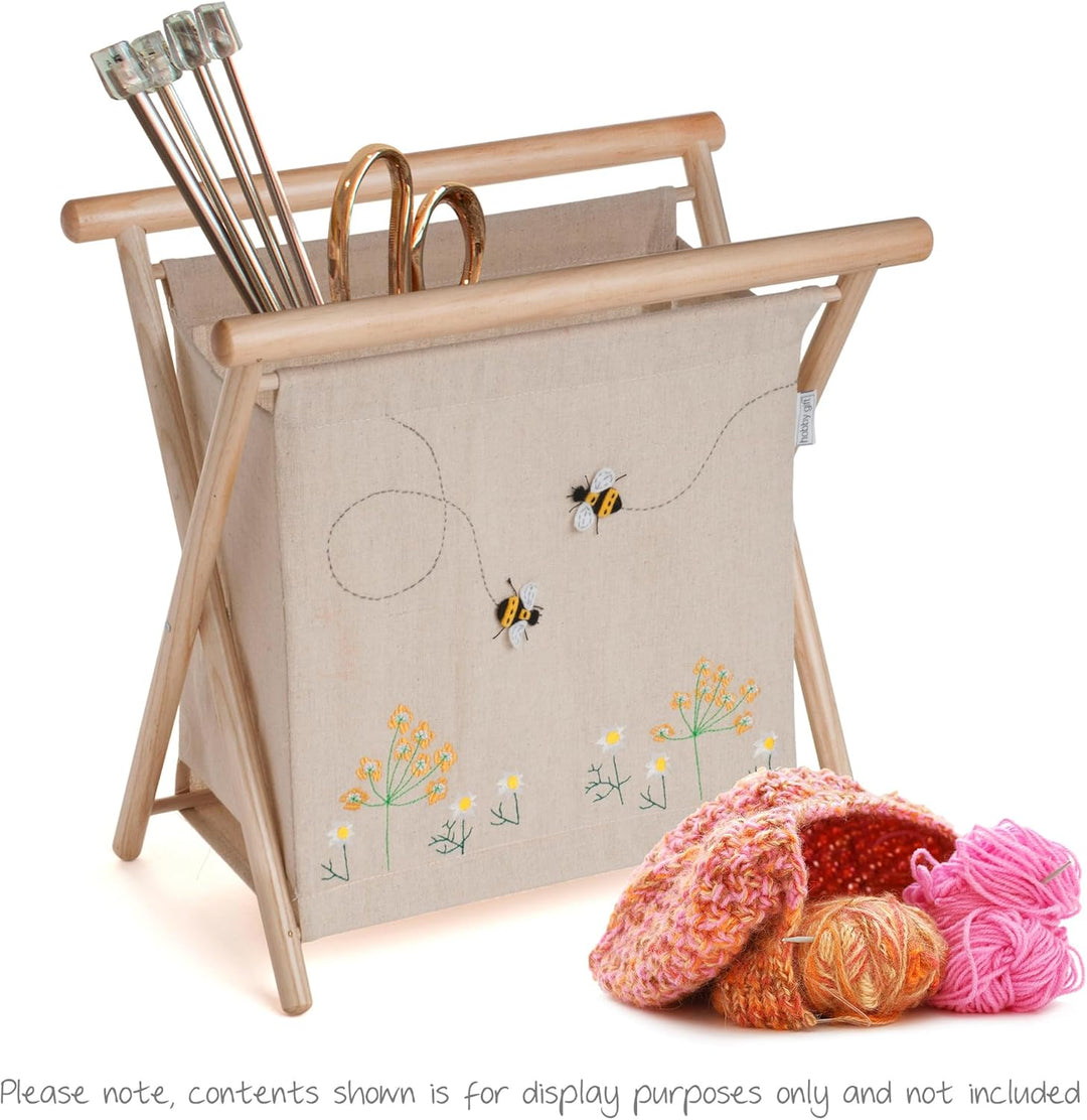 Hobby Gift stricken nähen Applikation Leinen Biene, Applikation Leinen Biene