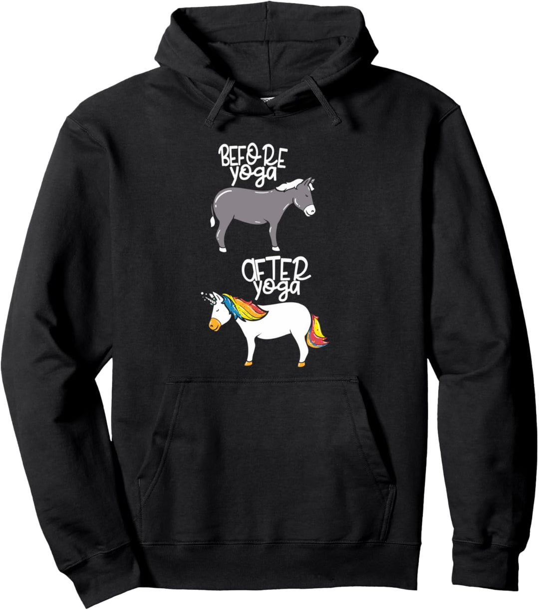 Meditation I Vor dem Yoga - Nach dem Yoga - Lustiges Yoga Pullover Hoodie