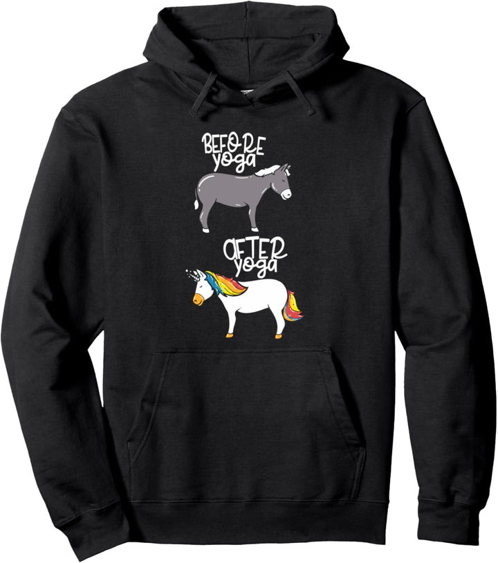 Meditation I Vor dem Yoga - Nach dem Yoga - Lustiges Yoga Pullover Hoodie