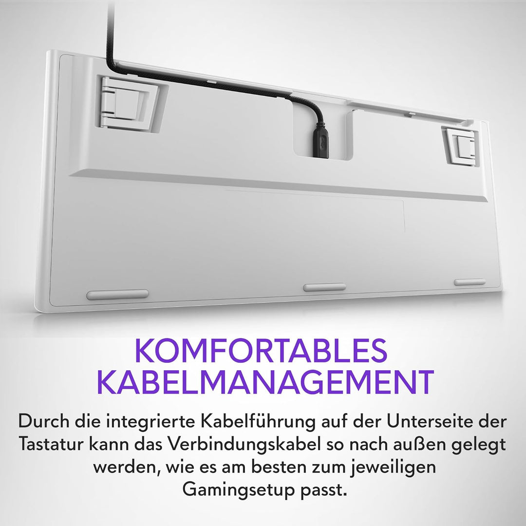 Alienware AW420K Tenkeyless Gamingtastatur - Mechanische Cherry MX Red Schalter, RGB-Beleuchtung (Al