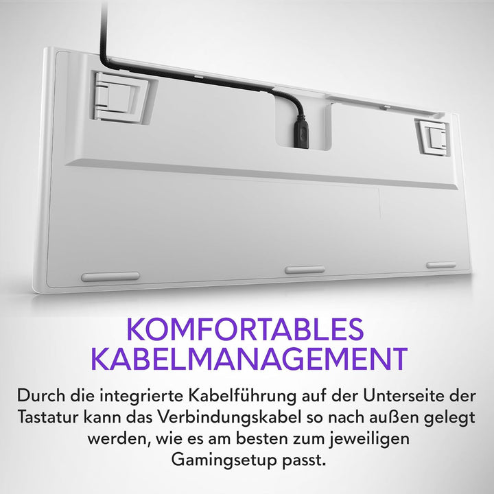 Alienware AW420K Tenkeyless Gamingtastatur - Mechanische Cherry MX Red Schalter, RGB-Beleuchtung (Al