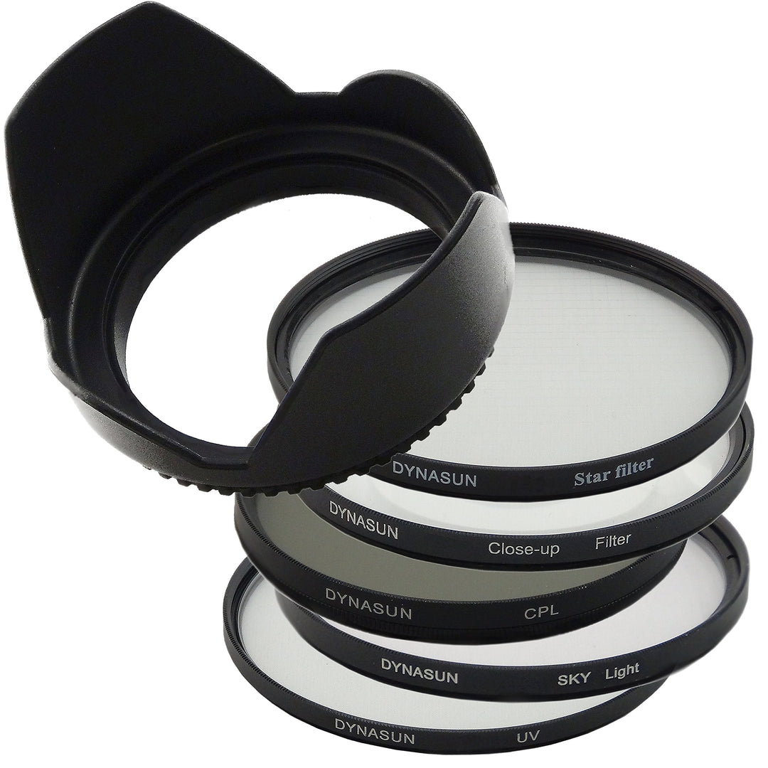 DynaSun C-PL CPL 82mm Polfilter +UV Filter +Skylight 82 mm +Sternfilter +Nahlinsen +Gegenlichtblende