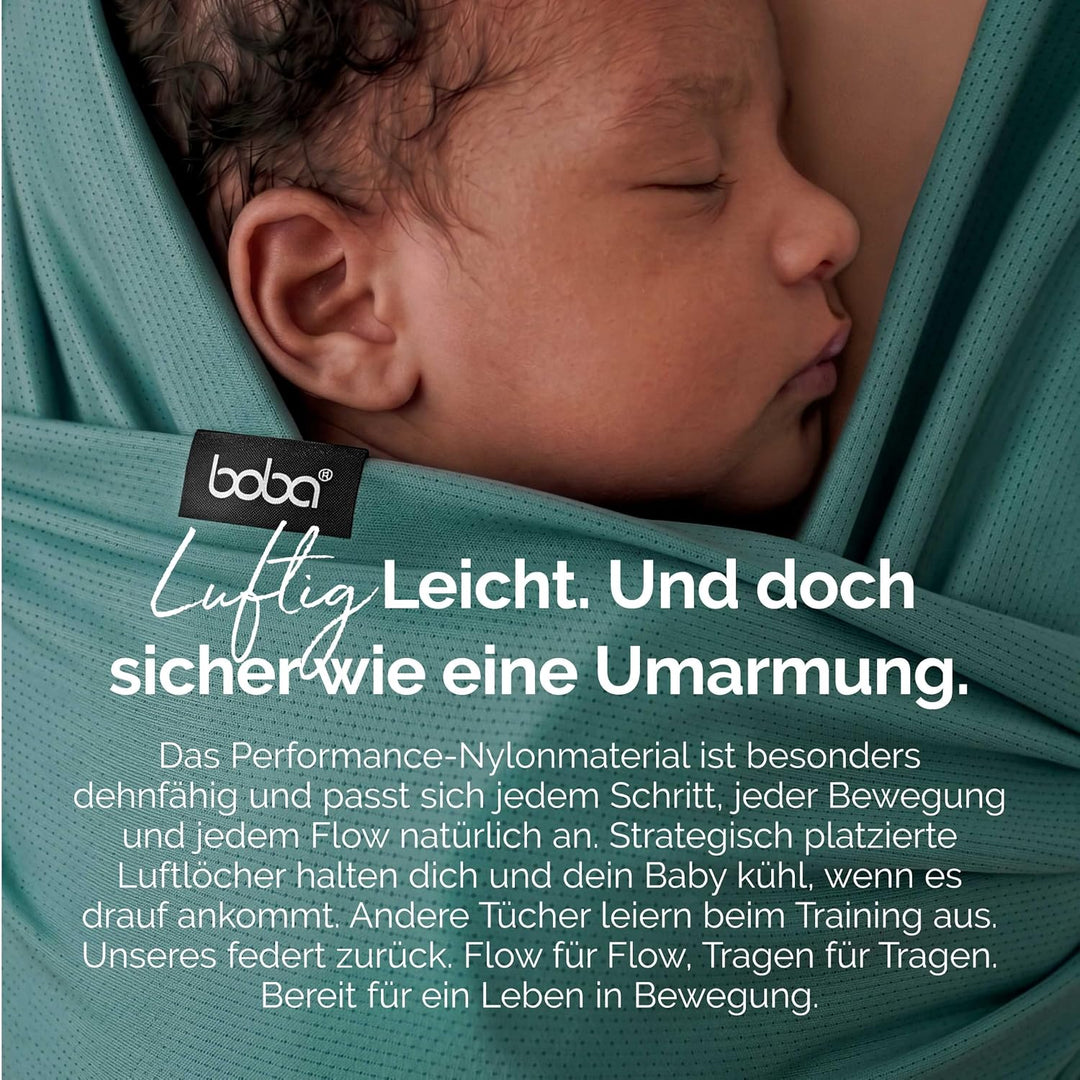 Boba Freedom Together Babytragetuch, Leichte &amp; Atmungsaktive Babytrage für Neugeborene und Kleinkind