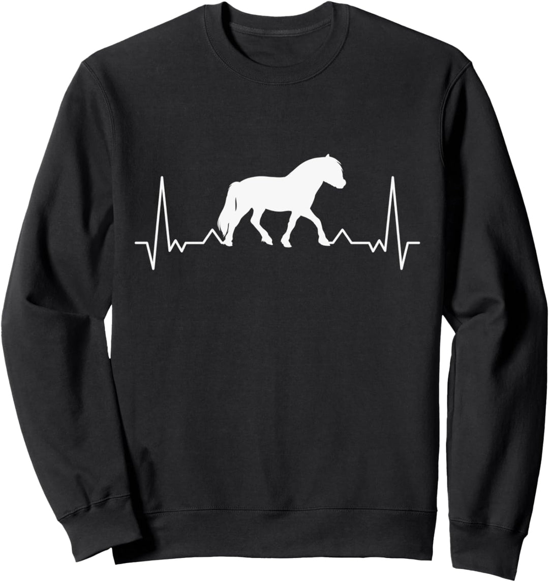 Fjordpferd Herzschlag Norweger Pferd Fjordi Pony Fjord Pferd Sweatshirt