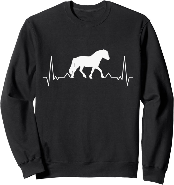Fjordpferd Herzschlag Norweger Pferd Fjordi Pony Fjord Pferd Sweatshirt