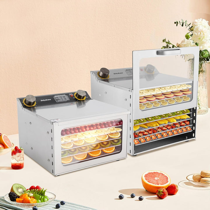Lebensmittel-Trocknungsmaschine aus Edelstahl Dörrgerät, 400W Lebensmittel-Trocknungsmaschine für de
