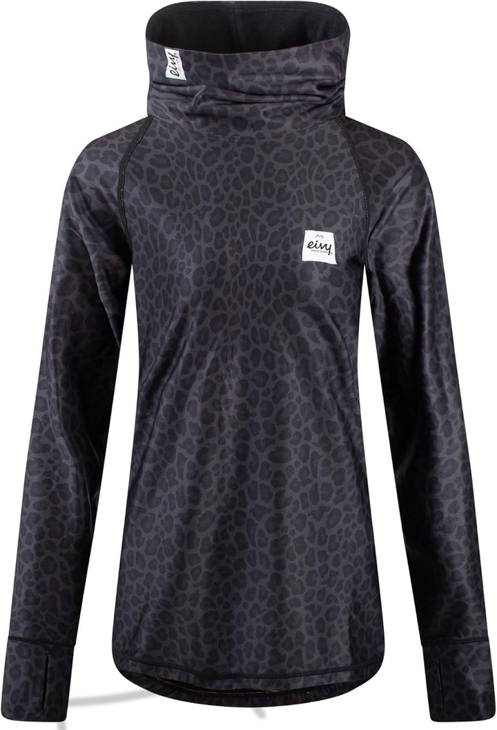 Eivy Damen Icecold Top Sweatshirt Black Leopard XS, Black Leopard XS