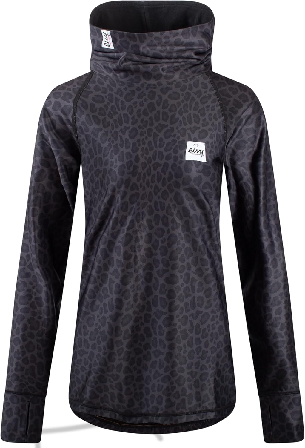 EIVY Damen Icecold Top Yoga Shirt XXL Black Leopard, XXL Black Leopard