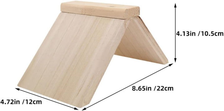 VALICLUD 5 Stück Taubenstange aus Holz, Vogelbeissspielzeug und Sitzbrettchen in Khaki für Papageien