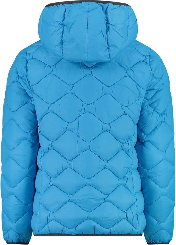 CMP Mädchen Kinderjacke mit Fester Kapuze JACKET 98 Türkis, 98 T&#xFC;rkis