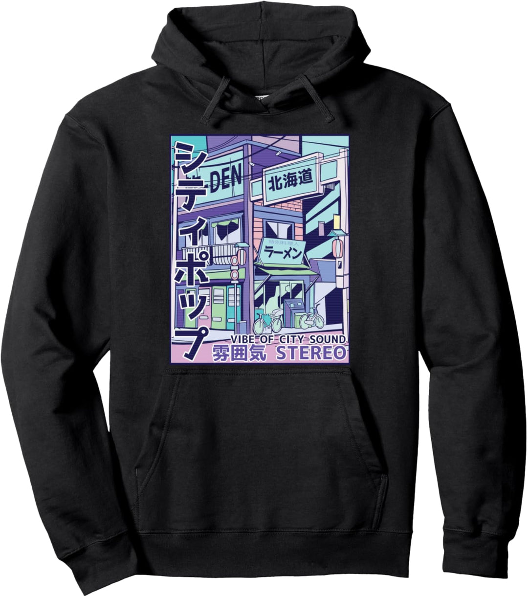 Japan City Pop 70er 80er Jahre Vapor Wave Ästhetik Pullover Hoodie