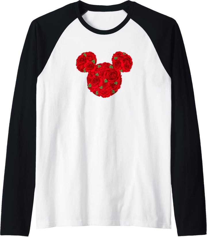 Disney Mickey And Friends Valentinstag Rose Mickey Raglan