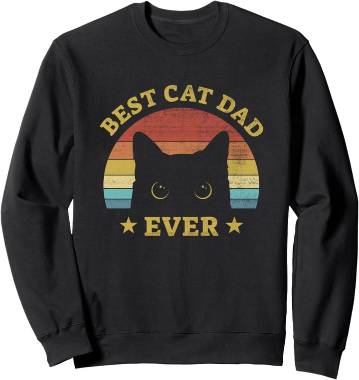 Bester Katzenvater überhaupt Geschenkidee für Katzen Papas Sweatshirt
