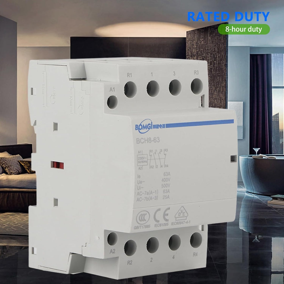 230V AC-Schütz 4P 2NO 2NC 63A 50Hz 60Hz 4-polig Haushalt AC-Schütz AC230V, AC230V