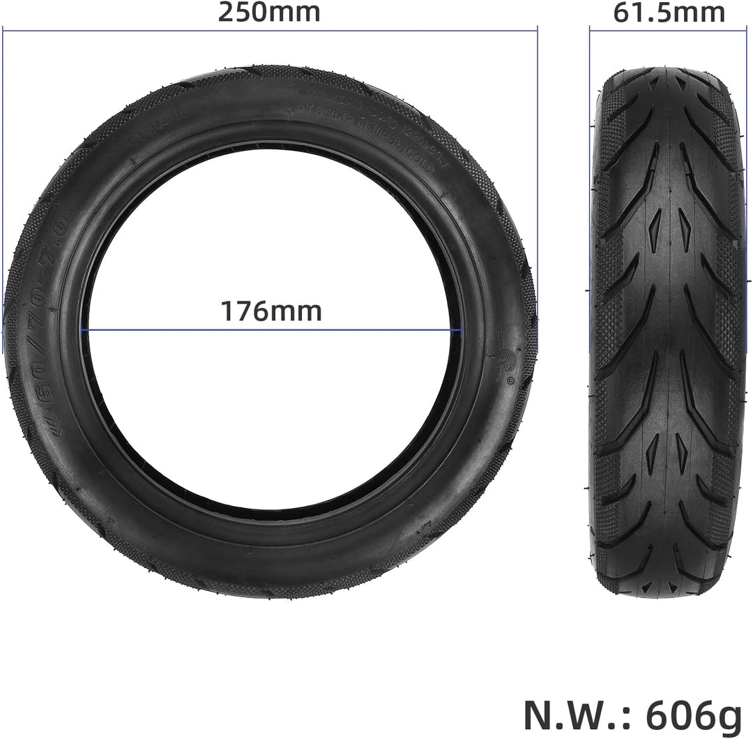 60/70-7,0 schlauchloser Reifen 10 Zoll Tubeless Reifen für Xiaomi 4/4 Pro(gen1)/4 Pro Max/4 Lite(gen
