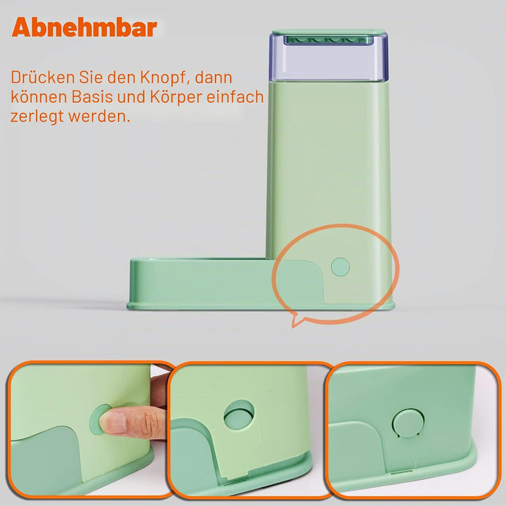 Automatischer Futterspender für Hunde und Wasserspender, Grün