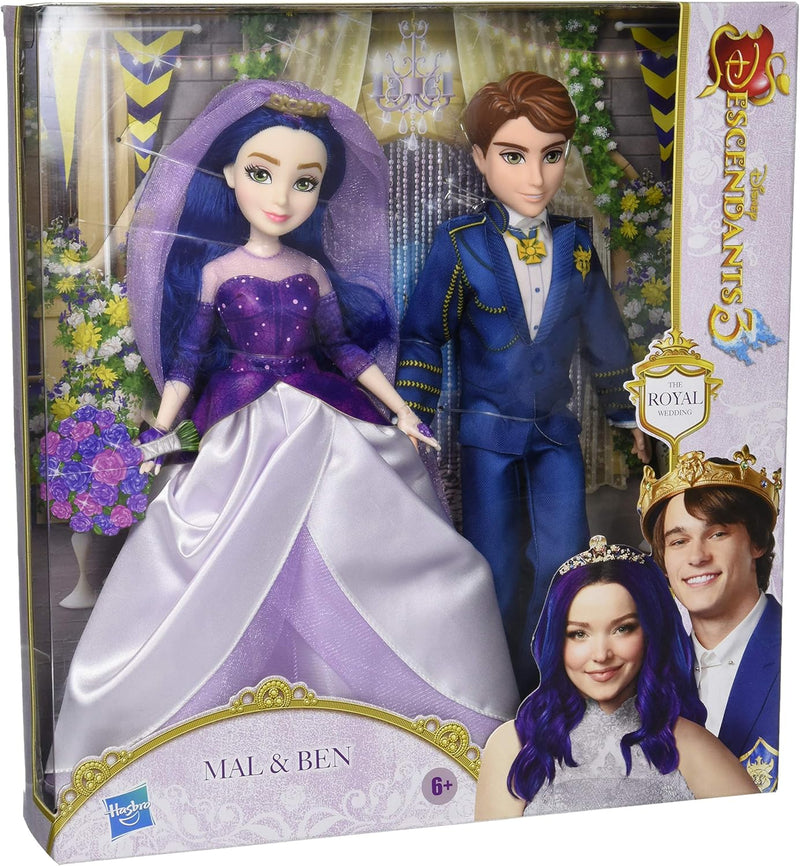 Disney Descendants The Royal Wedding Mal and Ben Dolls