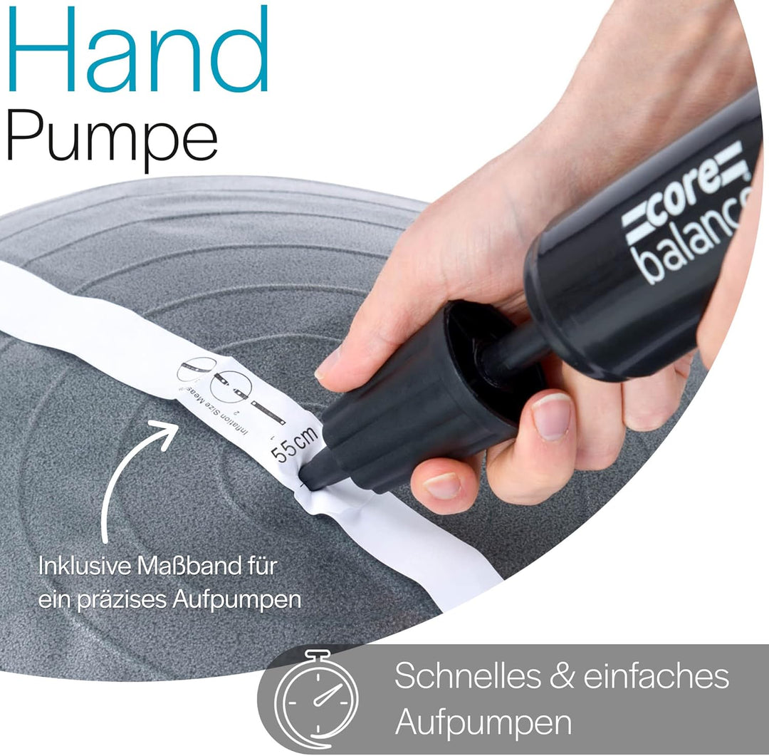 Core Balance, berstsicherer Gymnastikball - für Fitness Yoga Schwangerschaft - 55cm 65cm 75cm 85cm -