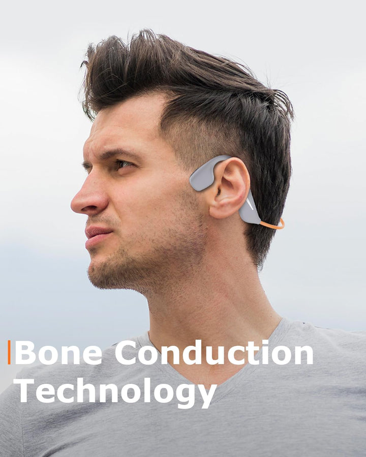 MONODEAL Knochenschall Kopfhörer Bluetooth 5.3, Bone Conduction Headphones mit 20H Spielzeit, Open E