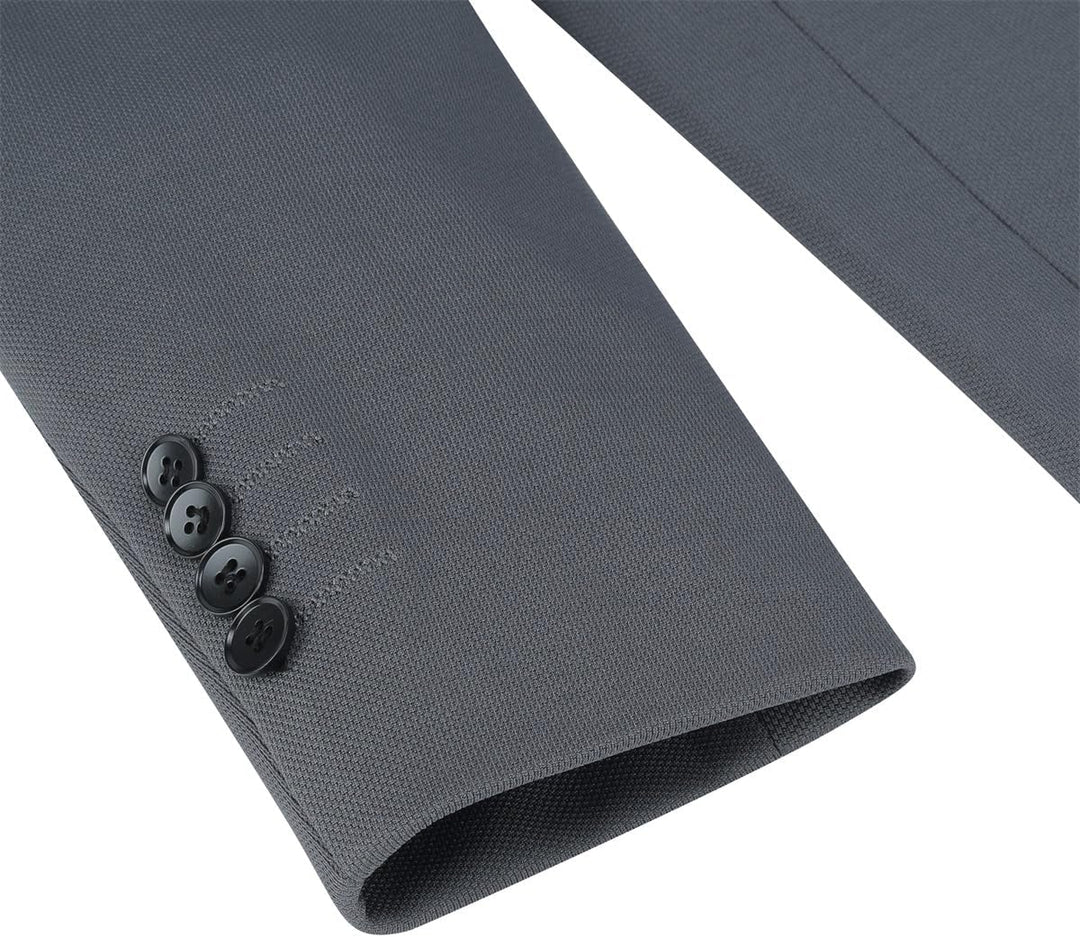 Allthemen Herren Anzug Stretch 2 Teilig Herrenanzug Slim Fit Business Hochzeitsanzug 1 Knopf für Män