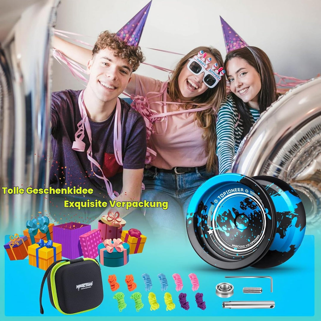 MAGICYOYO JoJo V12 Reaktionsfähiges JoJo für Kinder von 8-12 Jahren oder mehr, Finger Spin Yoyo Tric