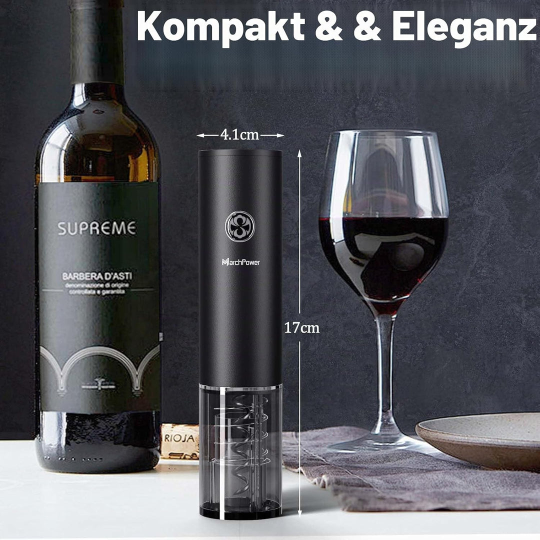 Marchpower Elektrischer Weinflaschenöffner Set 5-in-1 Weinöffner Set Wiederaufladbarer Korkenzieher