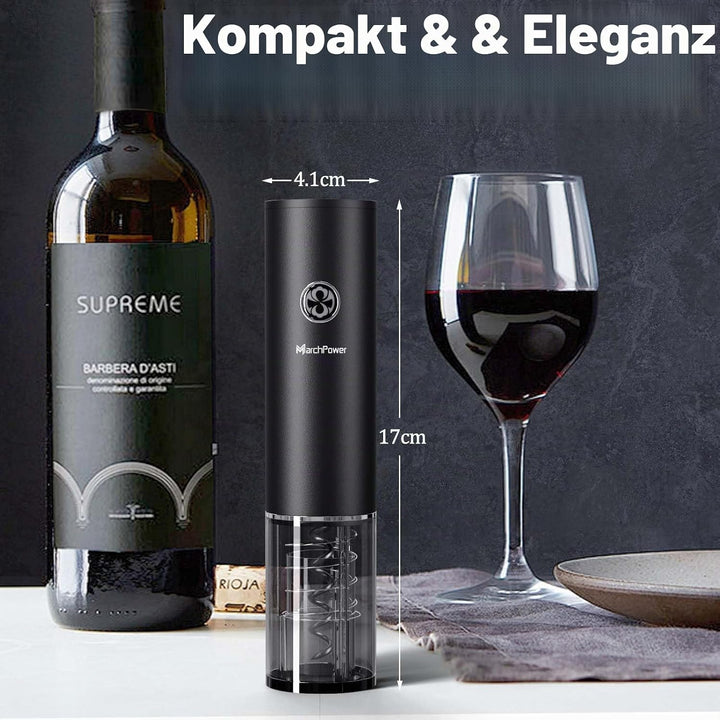 Marchpower Elektrischer Weinflaschenöffner Set 5-in-1 Weinöffner Set Wiederaufladbarer Korkenzieher