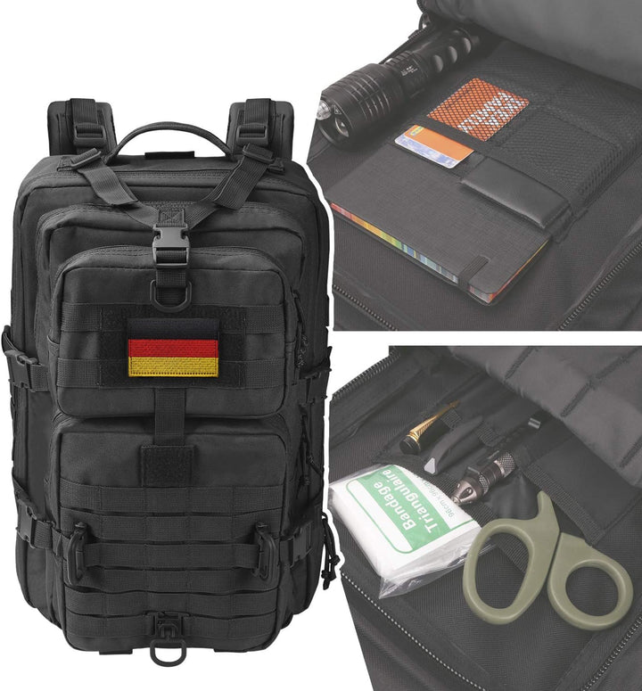 Hannibal Tactical 40L Militär Taktischer Rucksack US Cooper Rucksack Armee Assault Pack 3 Tage Bug O
