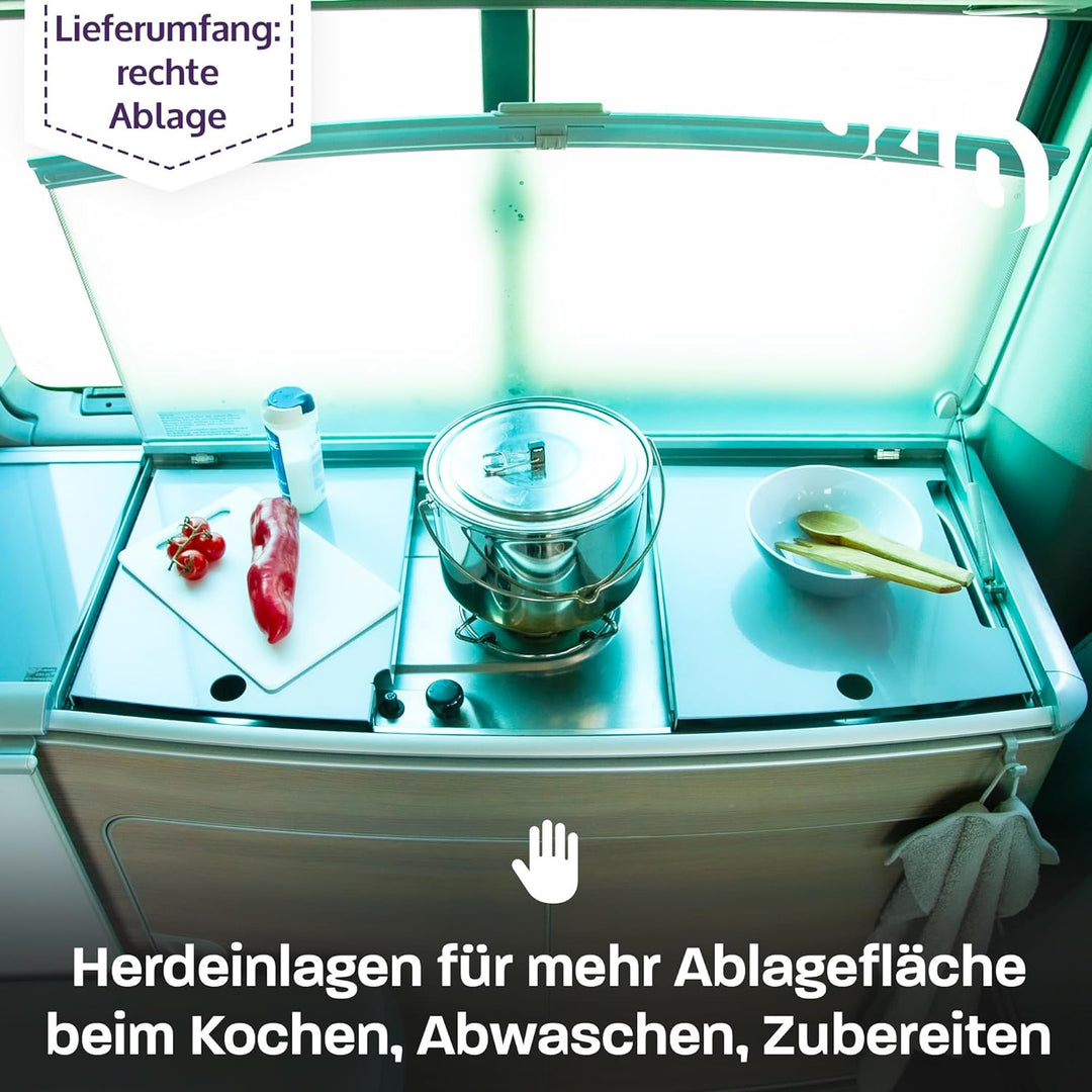 Herdeinlage rechts für VW T5 T6 T6.1 California passgenau für rechte Ablagefläche, Rechts
