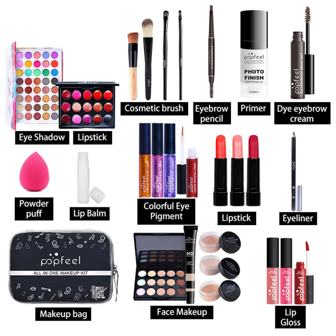 FantasyDay Multifunktions Exquisite Make-up Geschenkset Kosmetik Schmink Kit für Gesicht, Augen und