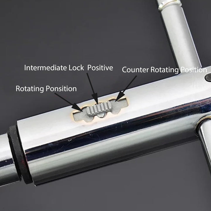 Gewindebohrer Verlängerung, Windeisen für Gewindebohrer, M5 - M12 Lang Werkzeughalter mit Gleitgriff