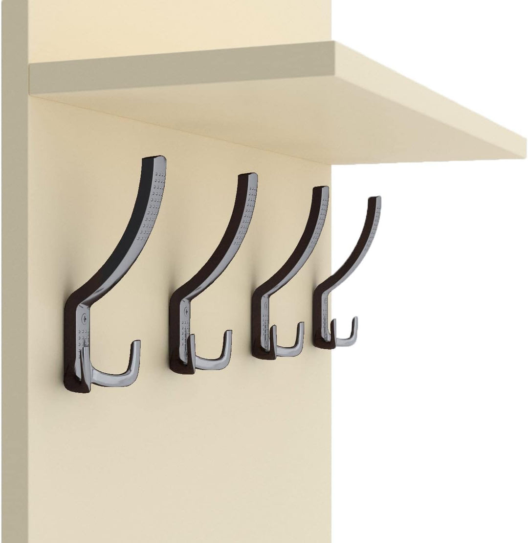 AKKE 120x60 | MAXI Garderobenpaneel Wandgarderobe Garderobe Wandpaneel Kleiderstange CHROM | VANILLE