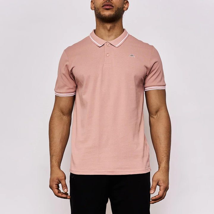 Kappa Herren Ezio T-Shirt S Rosa / Weiss, S Rosa / Wei&#xDF;