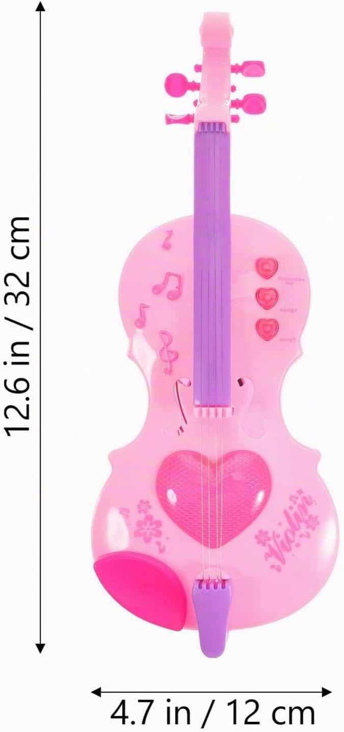 Kisangel Kunststoff Violine Spielzeug Kinder Rosa Violine Spielzeug Kinder e Kleine e Musik Musikins