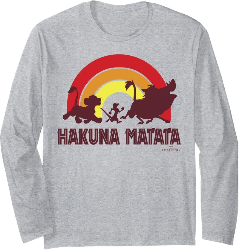 Disney The Lion King Sunset Hakuna Matata Line Up Langarmshirt