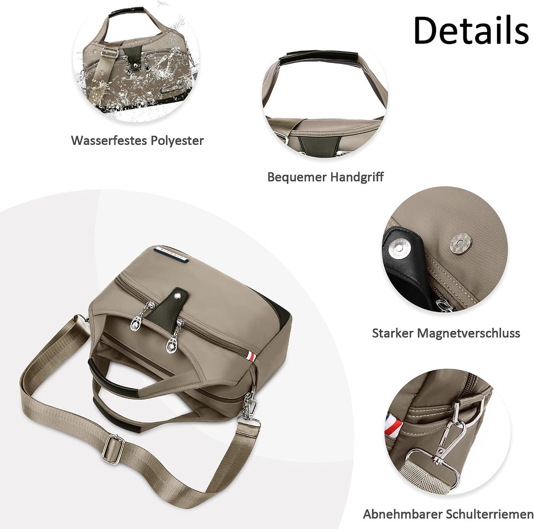 DORRISO Damen Umhängetasche Handtasche Mode Schultertasche Casual Umhängetaschen Reise Arbeit Lässig