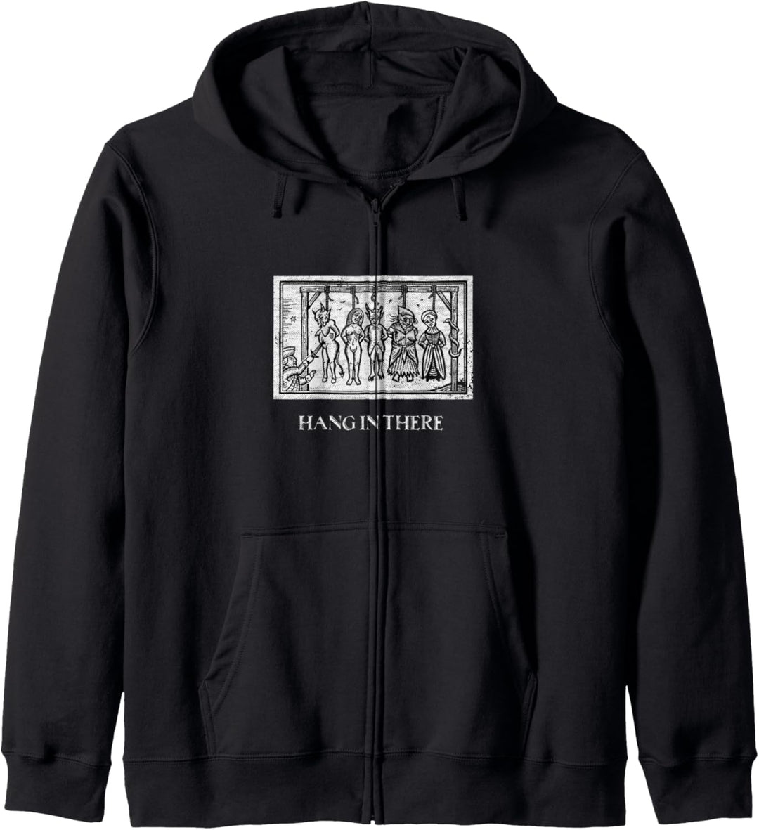 Hang In There Gothic Occult Metal Medieval Satan Kapuzenjacke