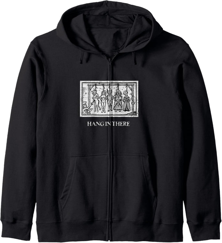 Hang In There Gothic Occult Metal Medieval Satan Kapuzenjacke