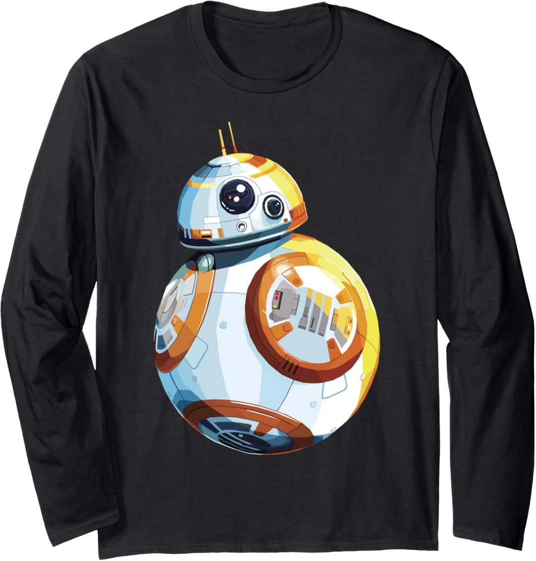 Star Wars The Force Awakens BB-8 Detailed Portrait Langarmshirt
