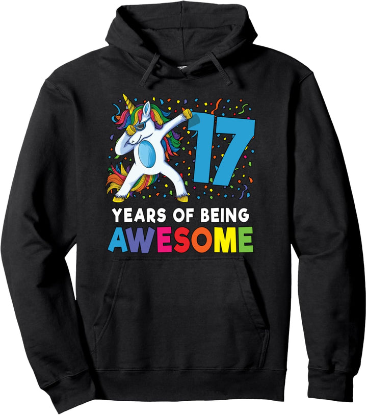 17. Geburtstag Einhorn Jungen Party Geschenk Pullover Hoodie