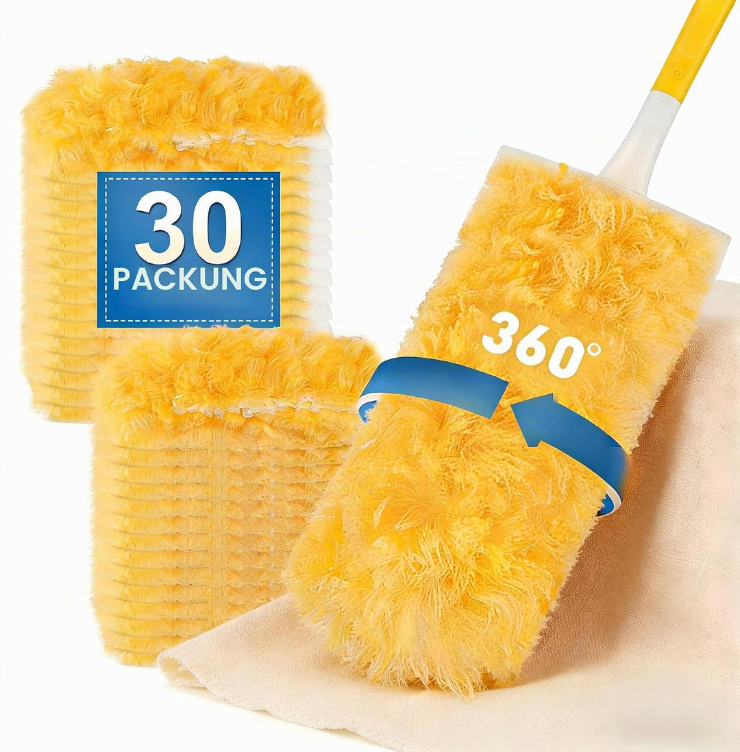 Staubmagnet Nachfüllpack Tücher Set für Swiffer Duster I Staubwede I Einweg Magnet Staubwede l Start