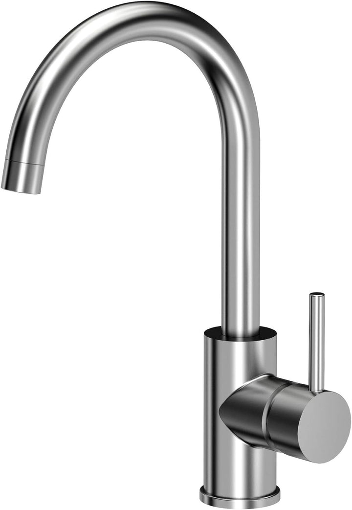 Spüle Spülbecken Granit 51 cm Einzelbecken Einbauspüle gesprenkelt + Siphon Waschbecken + 360°drehba