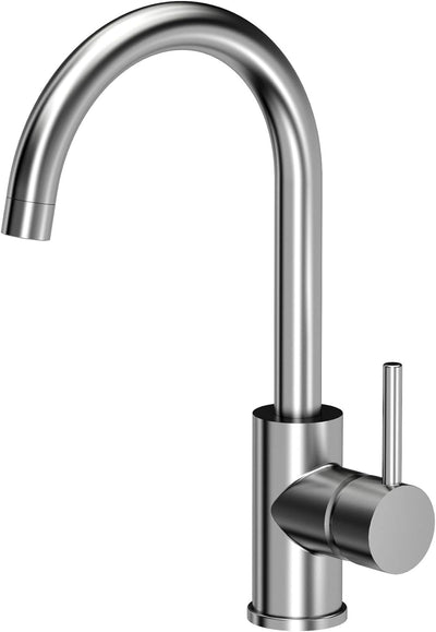 Spüle Spülbecken Granit 51 cm Einzelbecken Einbauspüle gesprenkelt + Siphon Waschbecken + 360°drehba