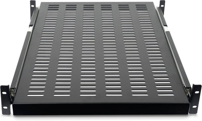 StarTech.com 2 HE Schiebefachboden für Server Rack Montage - Einstellbare Einbautiefe von 51 bis 74