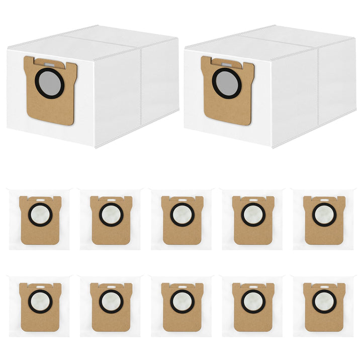 12 Stück Staubsaugerbeutel für Xiaomi X10+/X20+/Pro/Max/5/5 Pro für Dreame L20/L10s/L10/L10s Pro/L50
