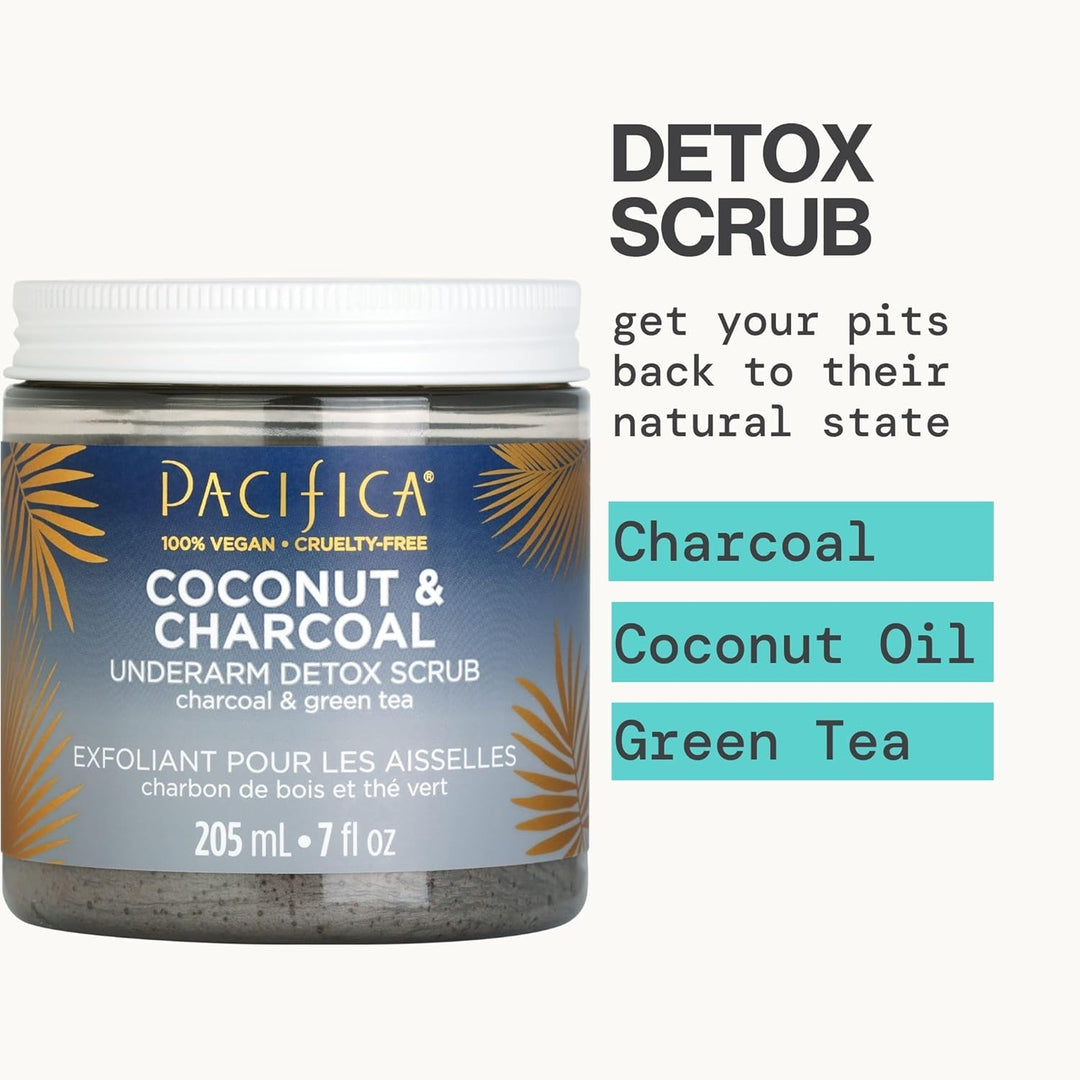 Pacifica Beauty Detox-Peeling, Kokosnuss und Kohle, vegan, ohne Tierversuche hergestellt, 200 ml