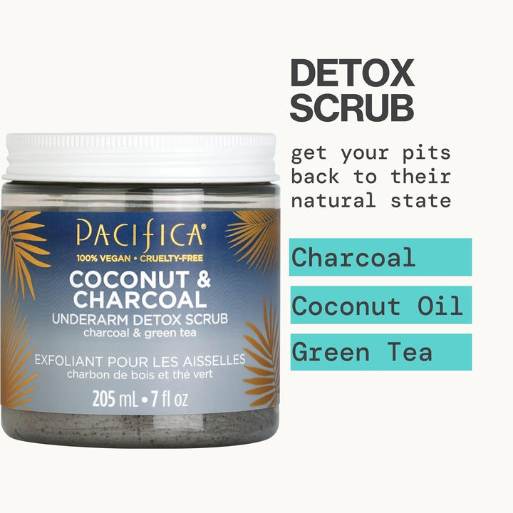 Pacifica Beauty Detox-Peeling, Kokosnuss und Kohle, vegan, ohne Tierversuche hergestellt, 200 ml
