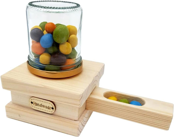 Top- Holzbausatz- Bastelset- Bonbonspender aus Holz- Süssigkeitenautomat- Naturholz- Bausatz- Werkel