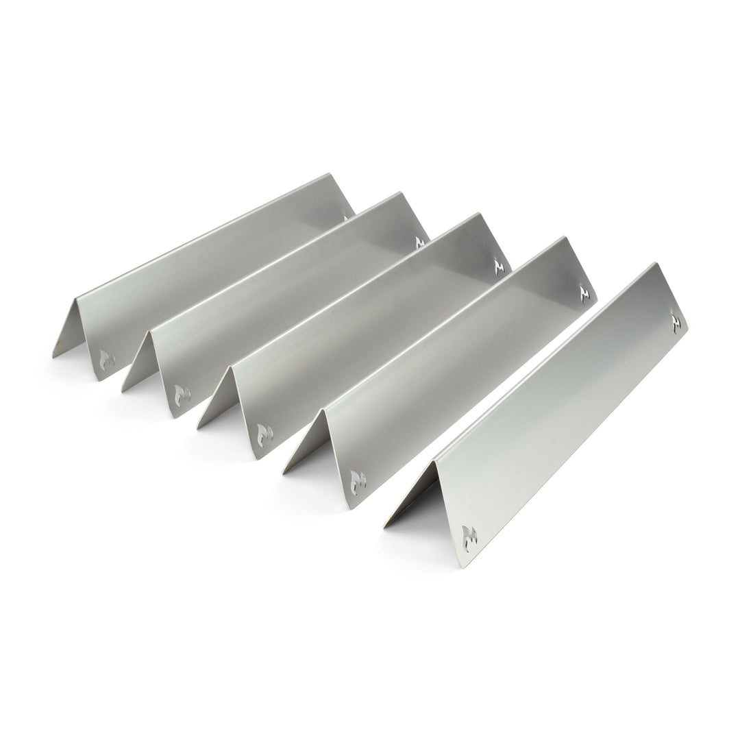 Grillrost.com Das Original Edelstahl Aromaschienen Set für Weber Spirit & Spirit II - 300er Baureihe
