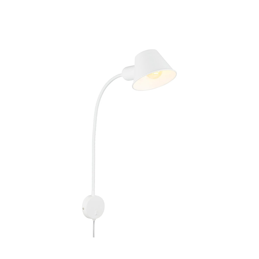 BRILONER Leuchten - Bettleuchte flexibel, Bettlampe verstellbar, Kippschalter, 1x E27 Fassung max. 1